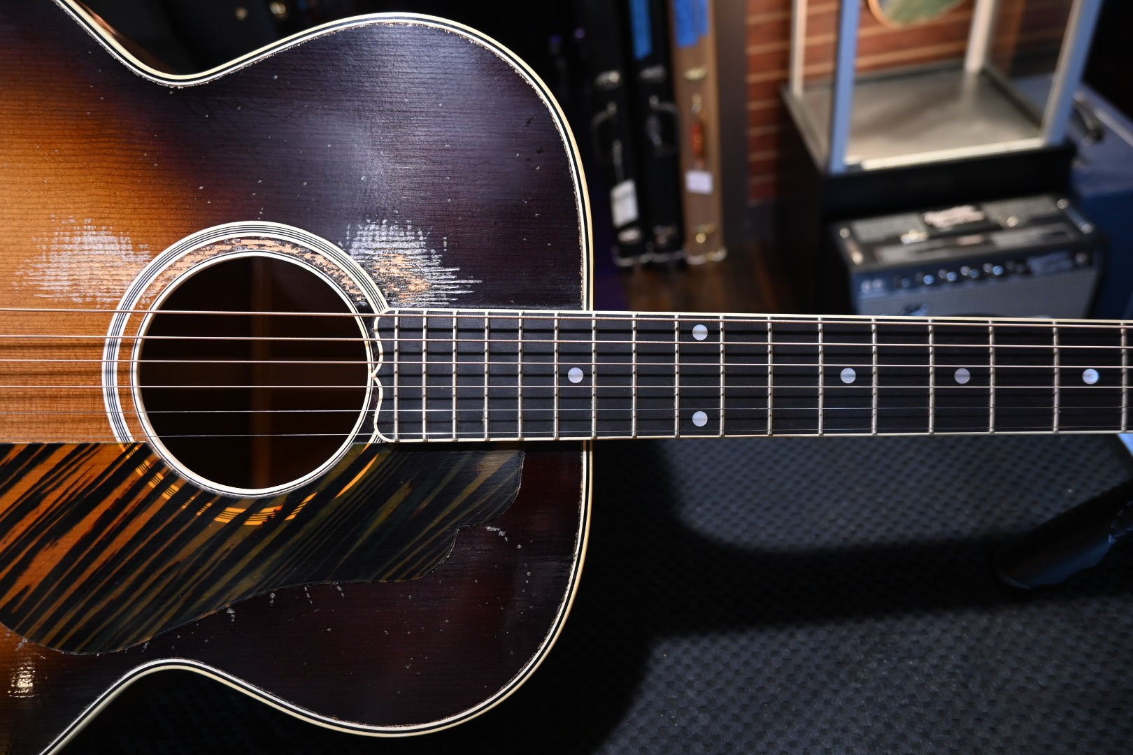 Gibson Custom Shop 1939 SJ-100 Heavy Aged - Faded Vintage Sunburst Guitar #5027 - Danville Music