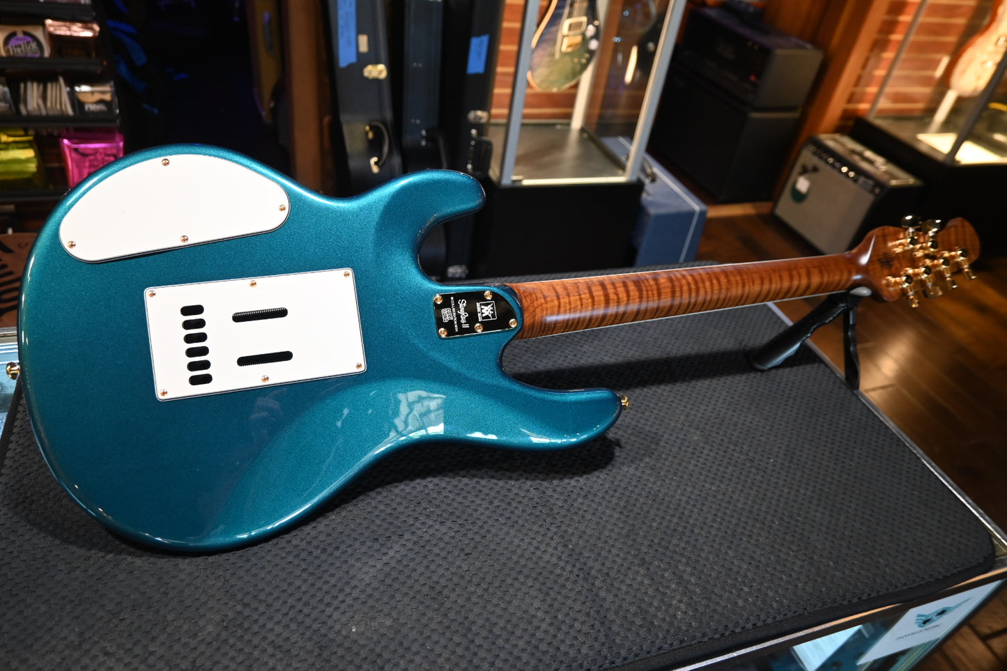 Music Man Stingray Deluxe II Cory Wong - Pine Green Guitar #2288