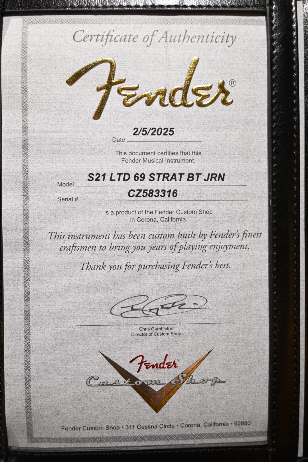 Fender Custom Shop LTD 1969 Stratocaster Bone Tone Journeyman - Aged Fire Mist Silver Guitar #3316