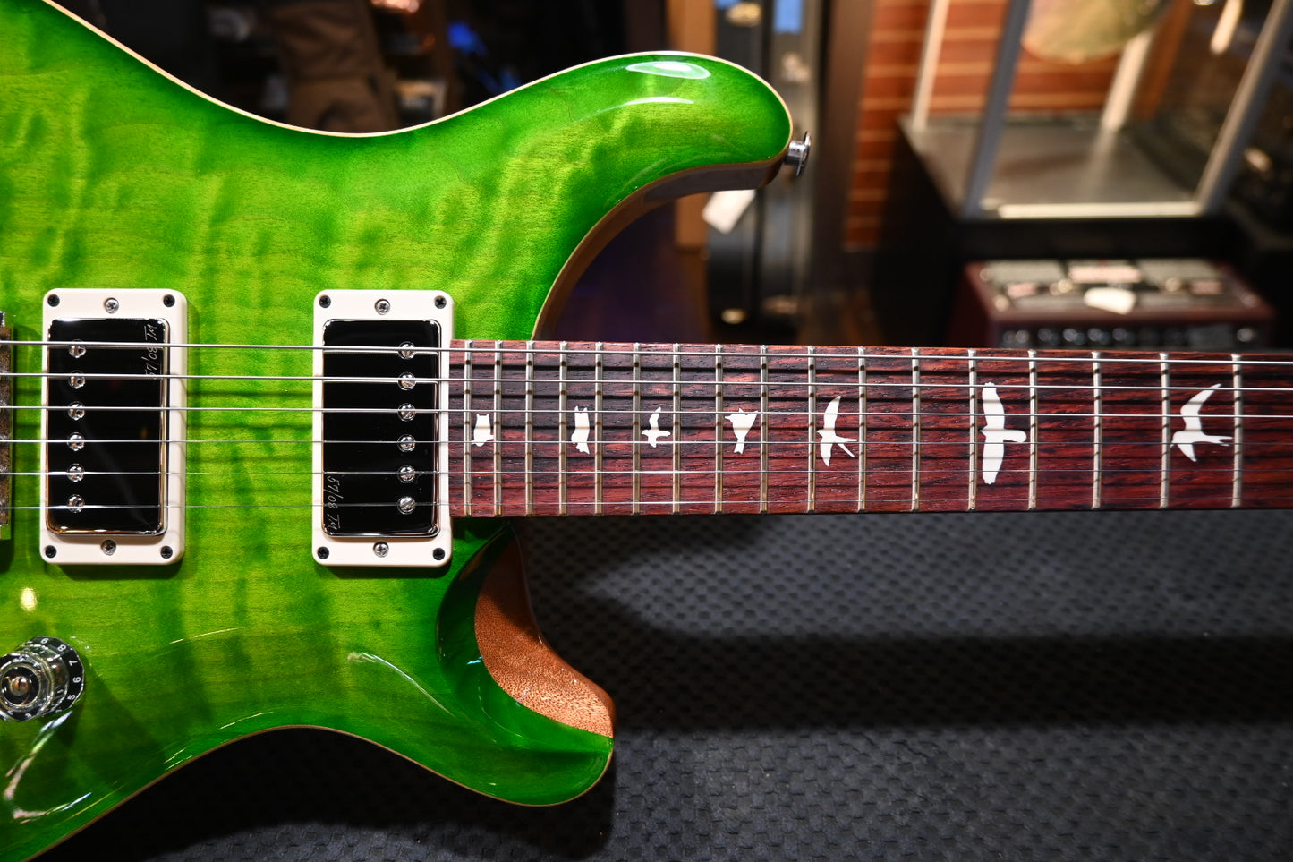 PRS Wood Library CE 24 Quilt - Eriza Verde Guitar #0690 - Danville Music
