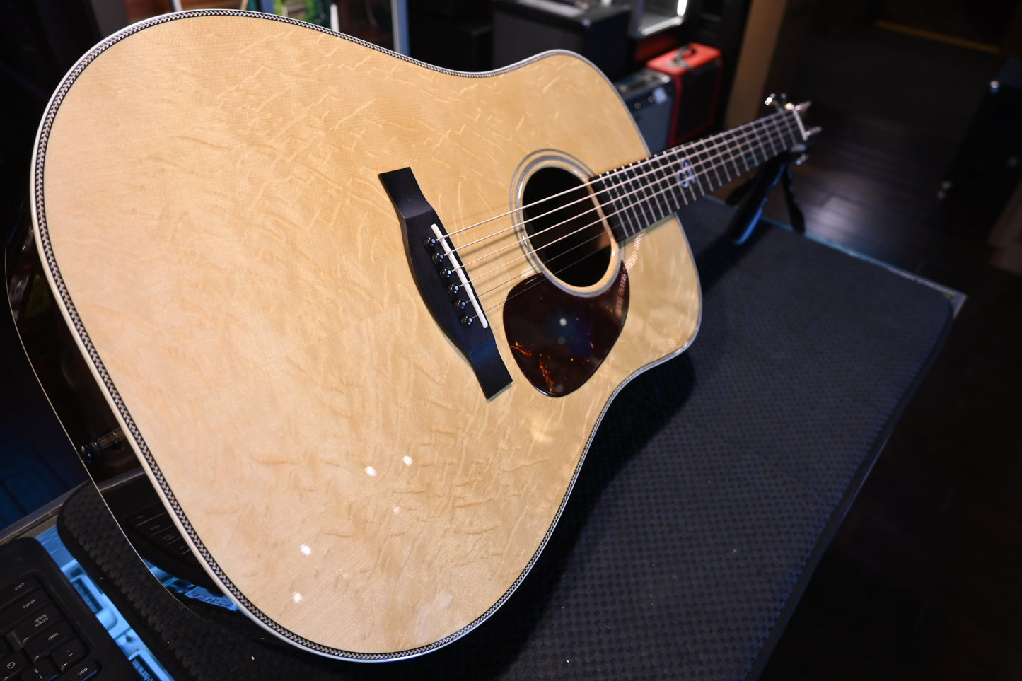 Santa Cruz Model D German Bearclaw Spruce/Rosewood Guitar #7932 - Danville Music