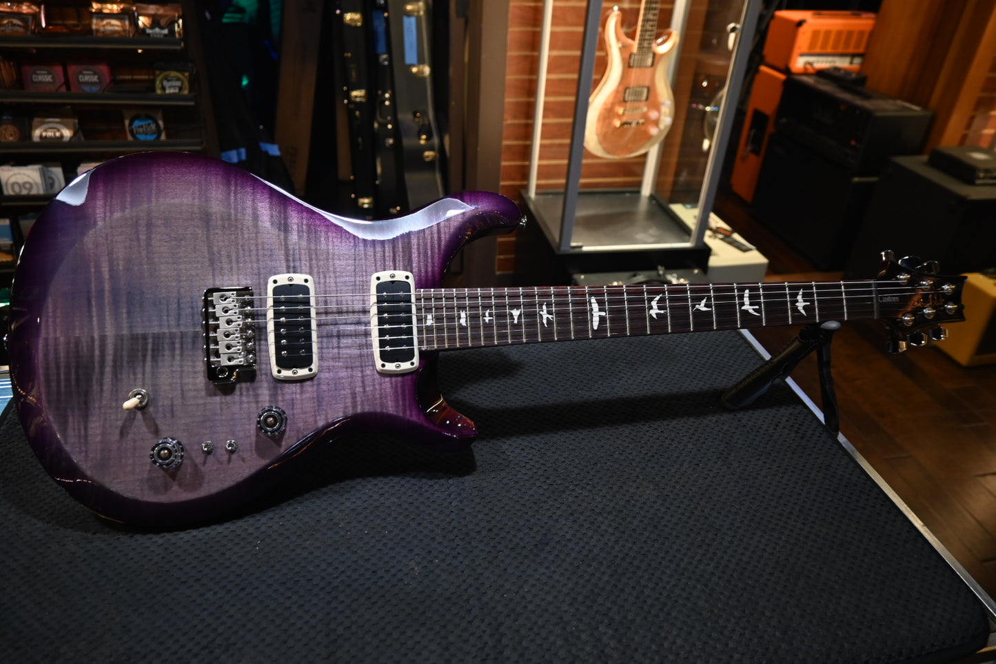 PRS S2 Custom 24-08 - Faded Gray Black Purple Burst Guitar #6969