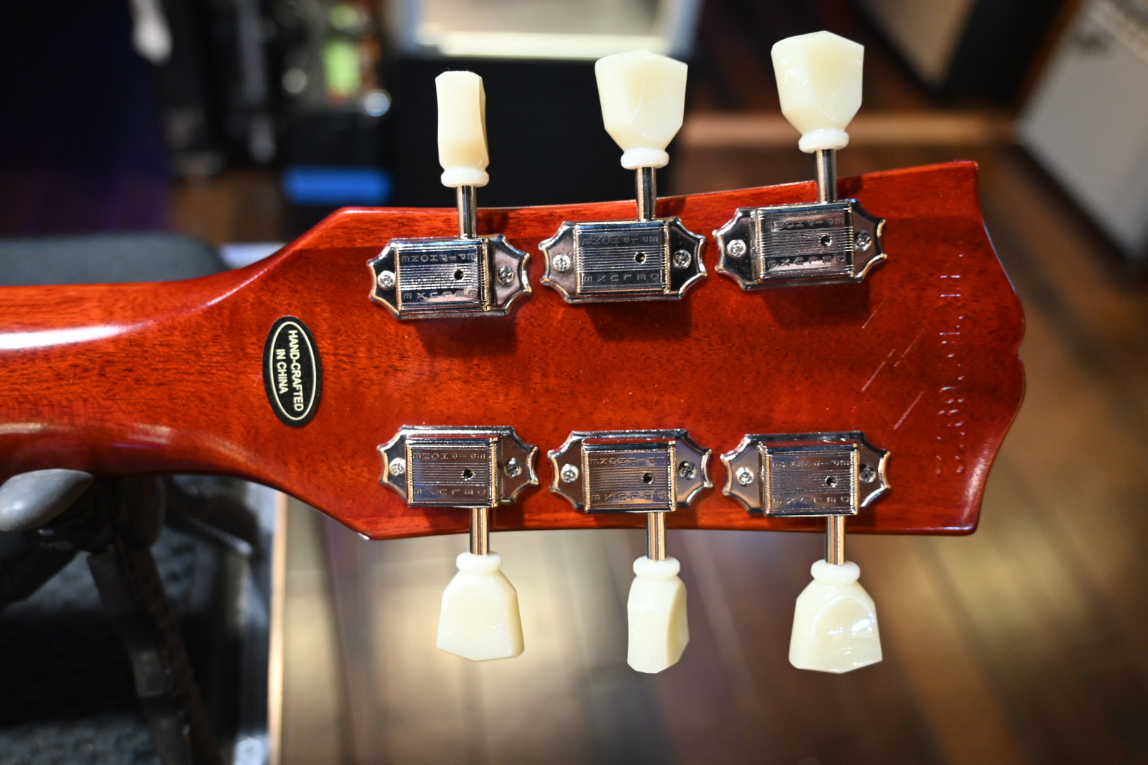 Epiphone Inspired by Gibson Custom 1959 Les Paul Standard Reissue - Deep Cherry Sunburst Guitar #6972 - Danville Music