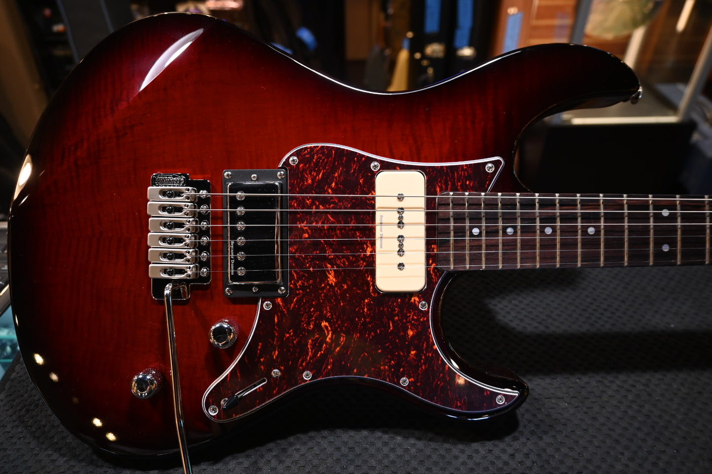 Yamaha Pacifica PAC611VFM - Dark Red Burst Guitar #3098