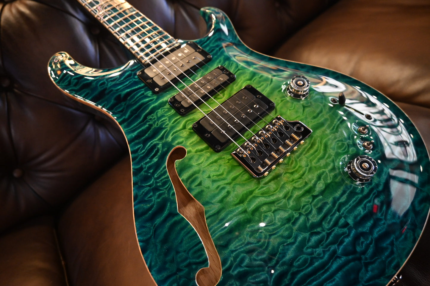 PRS Private Stock Special Semi-Hollow Gothic - Laguna Glow Guitar #10568 - Danville Music