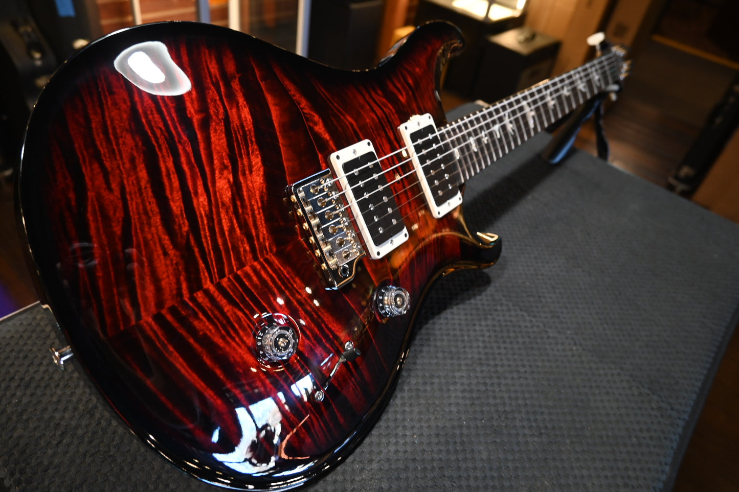 PRS Custom 24 - Fire Red Wrap Guitar #7270 - Danville Music