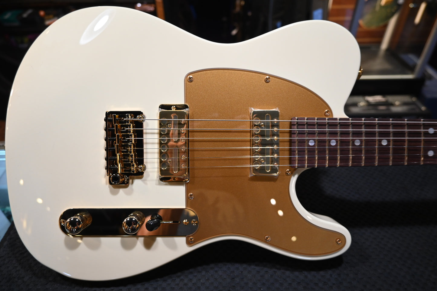 Suhr Mateus Asato Signature Series Classic T Lollar Gold Foils - MA White Guitar #4739 - Danville Music