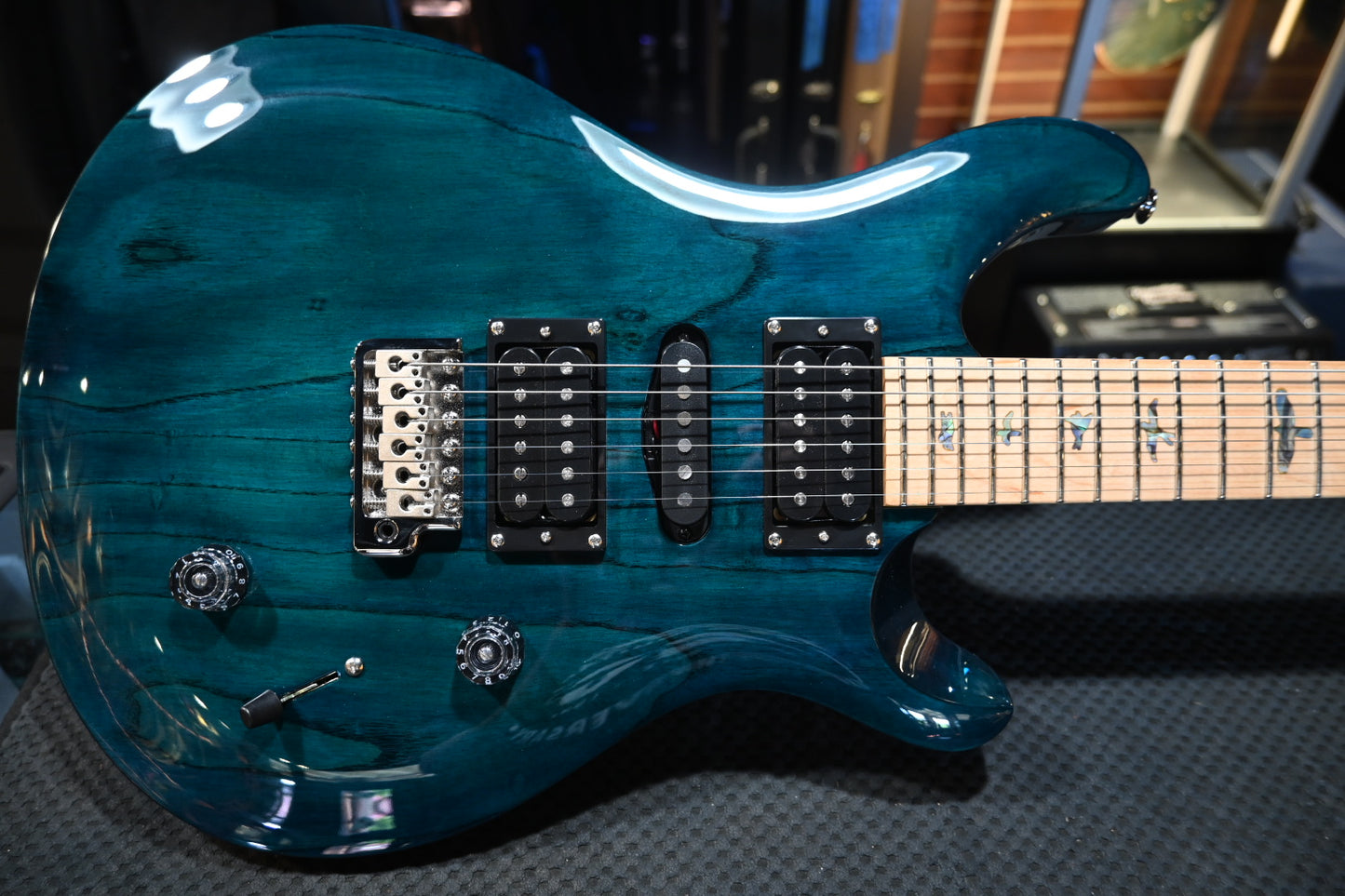 PRS SE Swamp Ash Special - Iri Blue Guitar #7884 - Danville Music