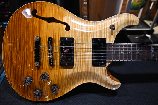 PRS Wood Library McCarty 594 Semi-Hollow Danville Music 35th Anniversary Artist Top - Gold Storm Fade Guitar #2871 - Danville Music