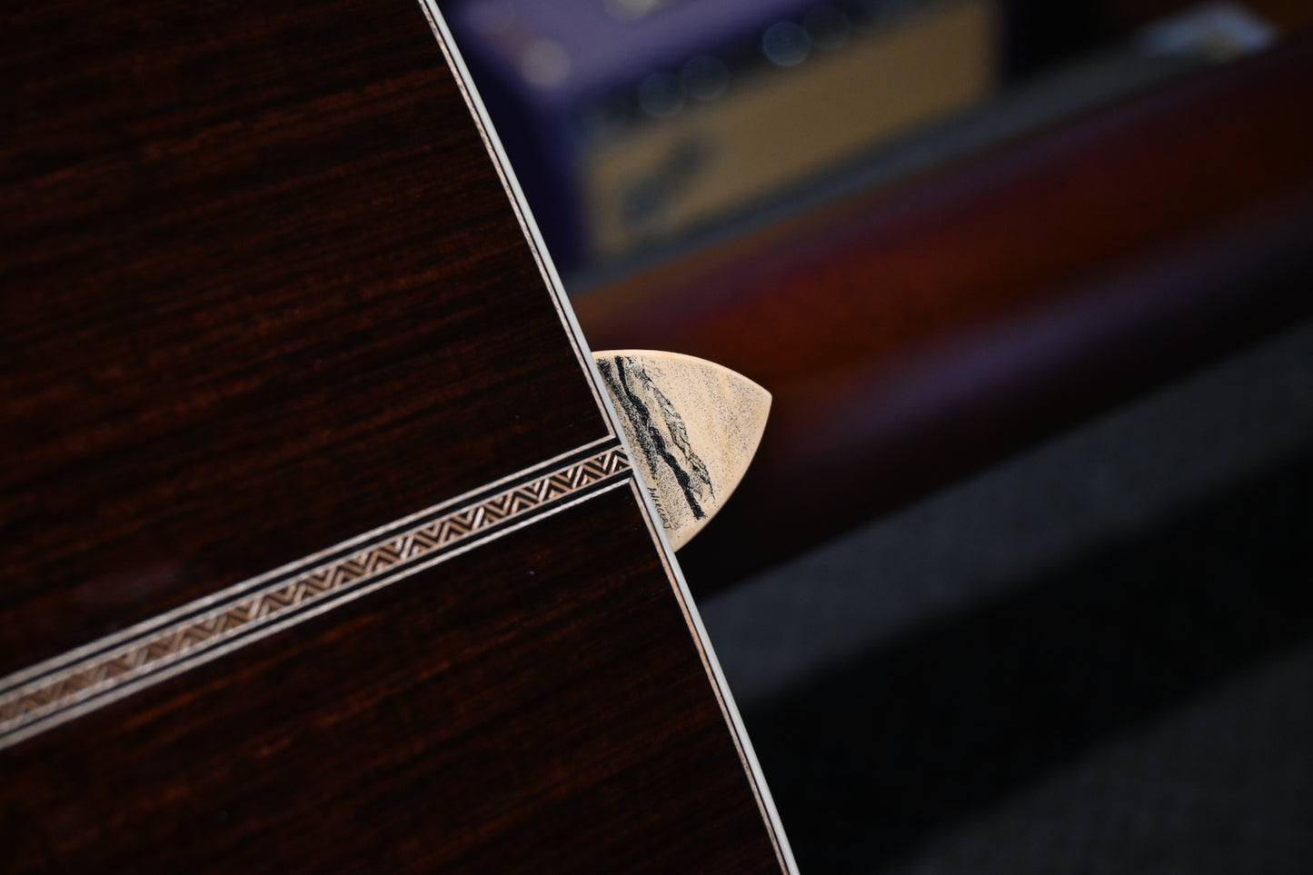 Santa Cruz Model D Bearclaw German Spruce/Rosewood - Natural Guitar #8087 - Danville Music