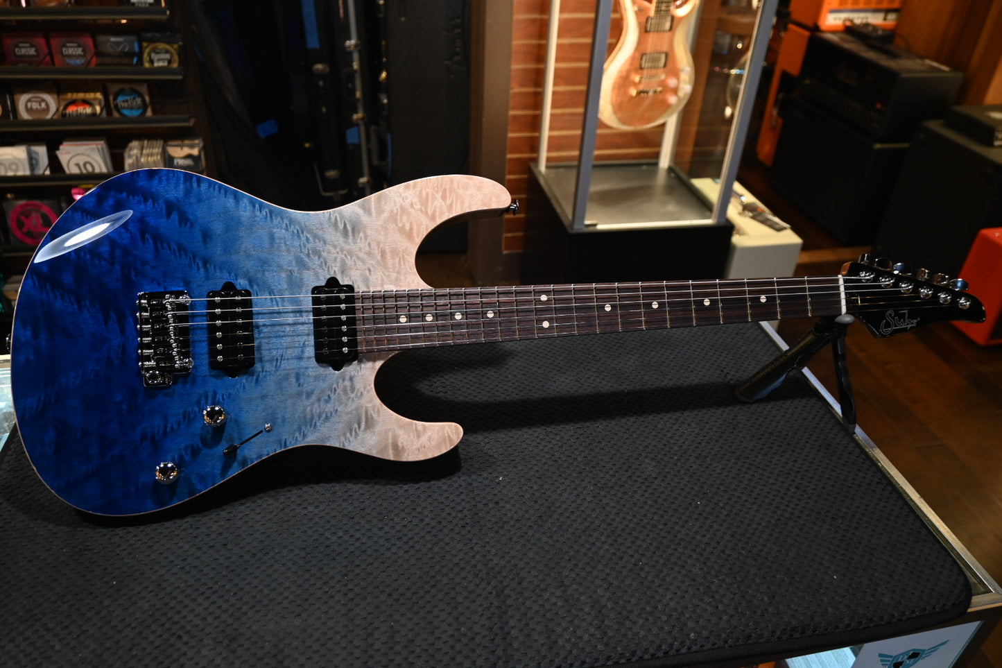 Suhr Modern Set Neck LE - Blue Fade Guitar #4888 - Danville Music