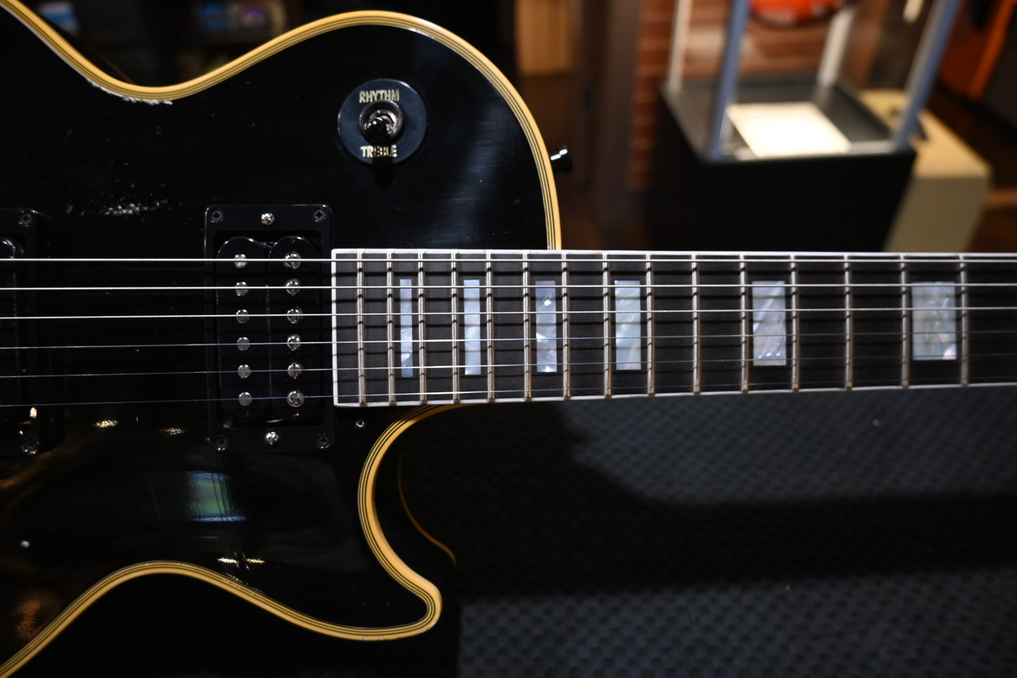 Gibson Custom Shop Kirk Hammett 1989 Les Paul Custom Murphy Lab Aged Nitro - Ebony Guitar #KH114 - Danville Music