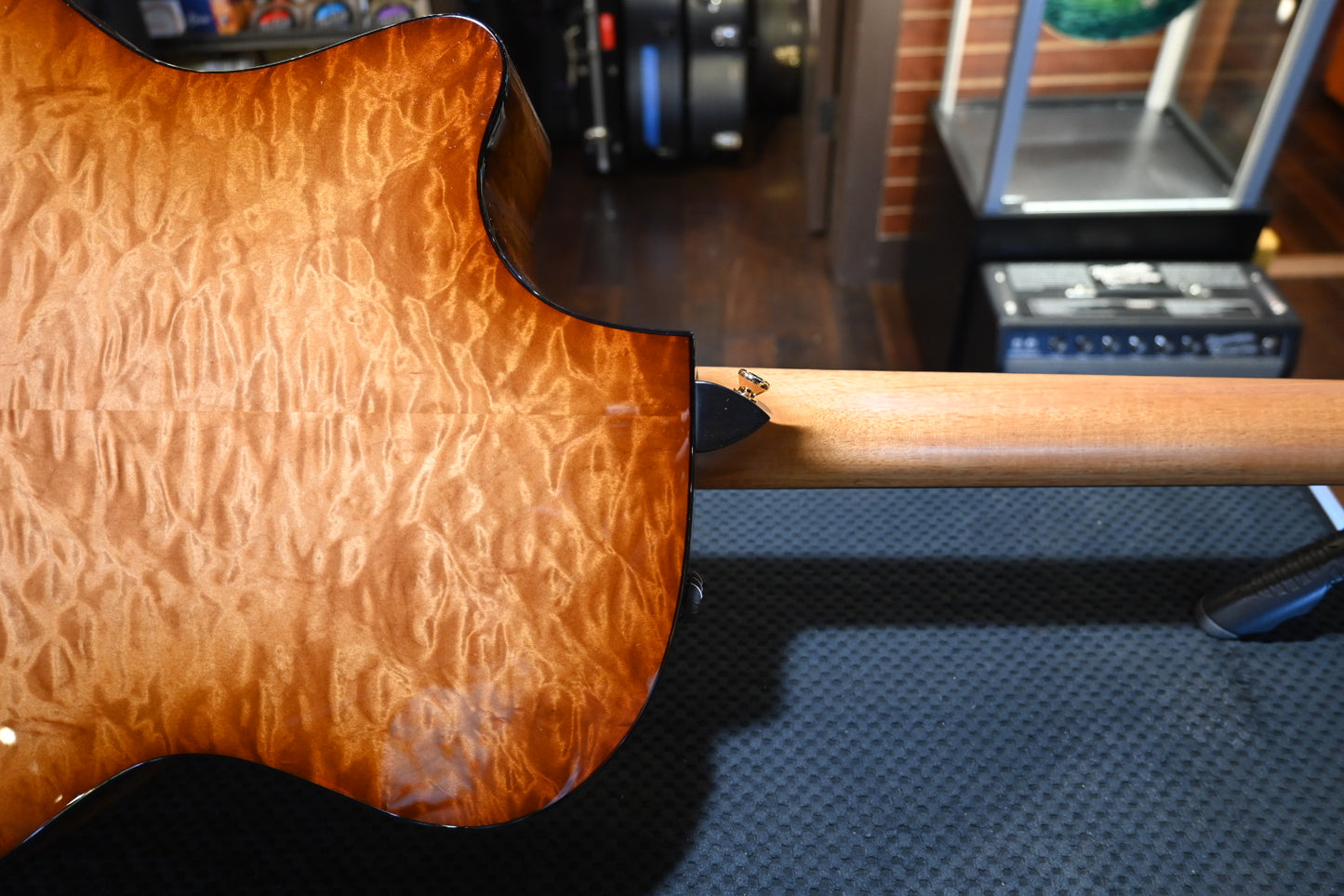 Taylor Custom GA Grand Auditorium Sinker Redwood/AA Quilt Maple Guitar #4109 - Danville Music