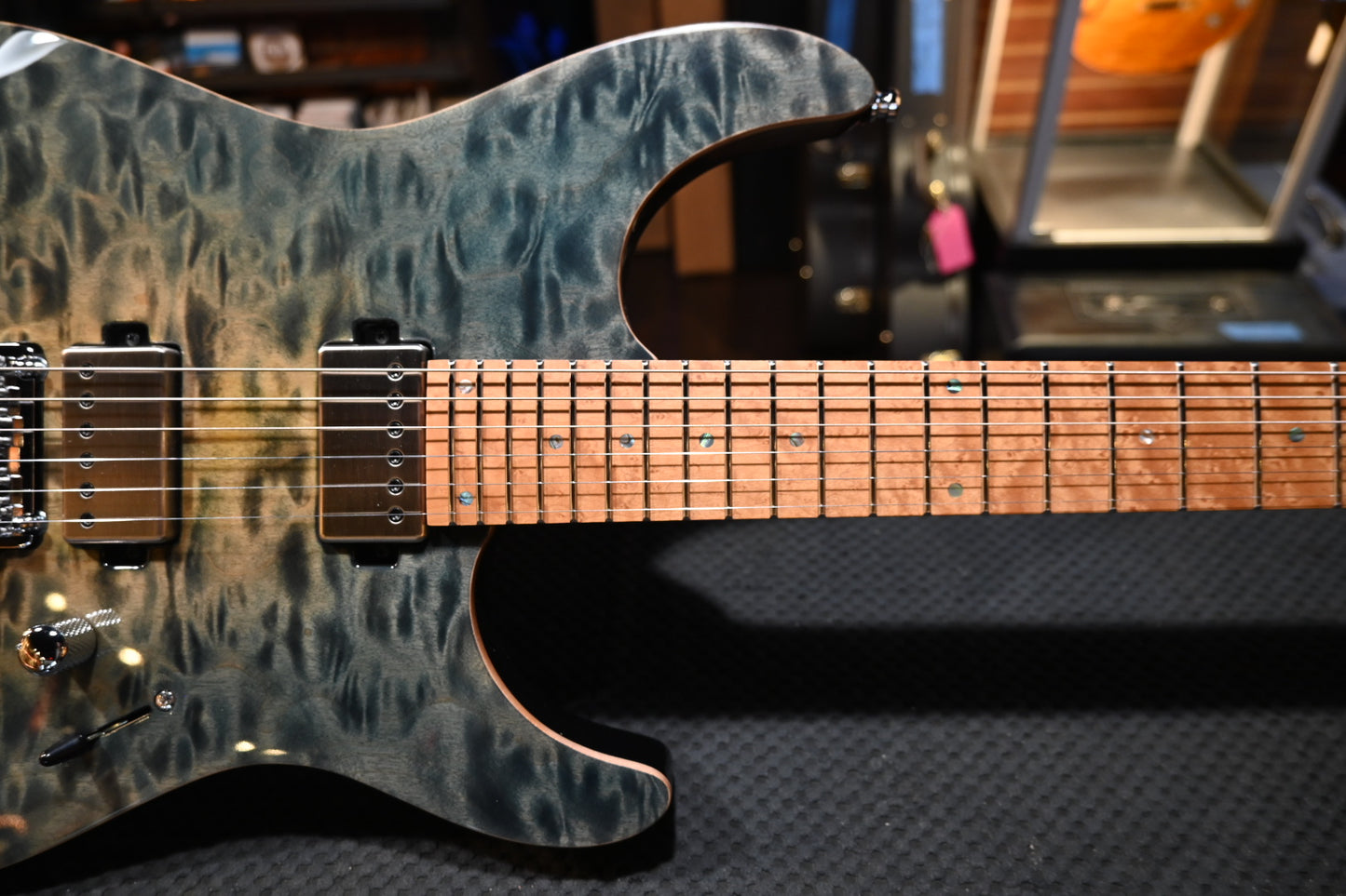 Mayon s Aquila Elite S 6 - Faded Trans Aquamarine Guitar #7442