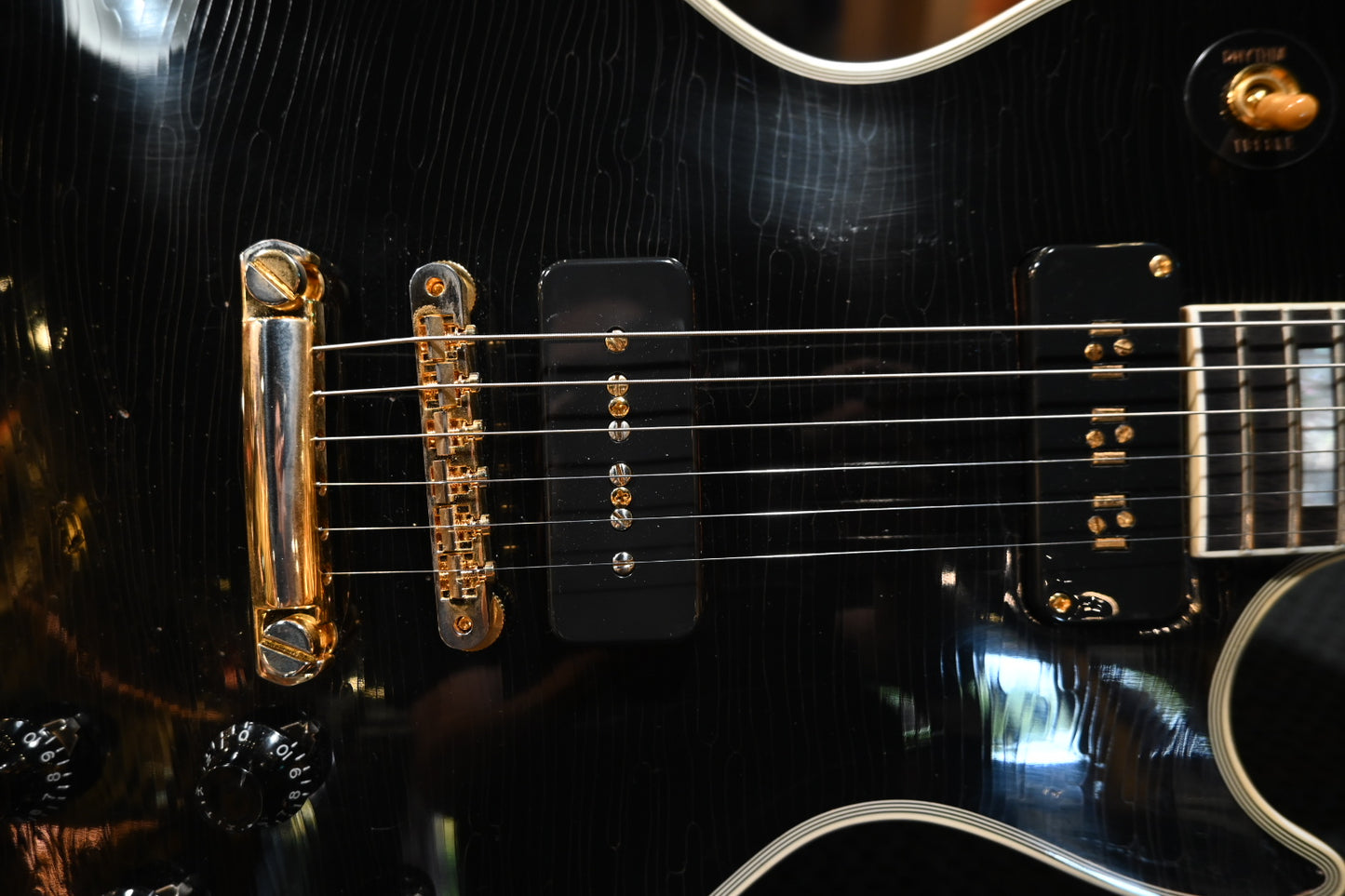 Gibson Custom Shop 1954 Les Paul Custom 2020 Relic - Ebony Guitar #0045