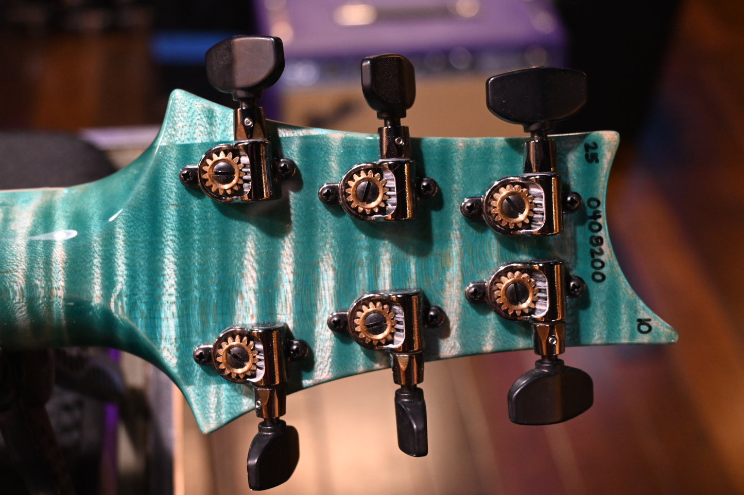 PRS Wood Library McCarty 594 Semi-Hollow Danville Music 35th Anniversary Artist Top - Bahamian Blue Guitar #8200 - Danville Music