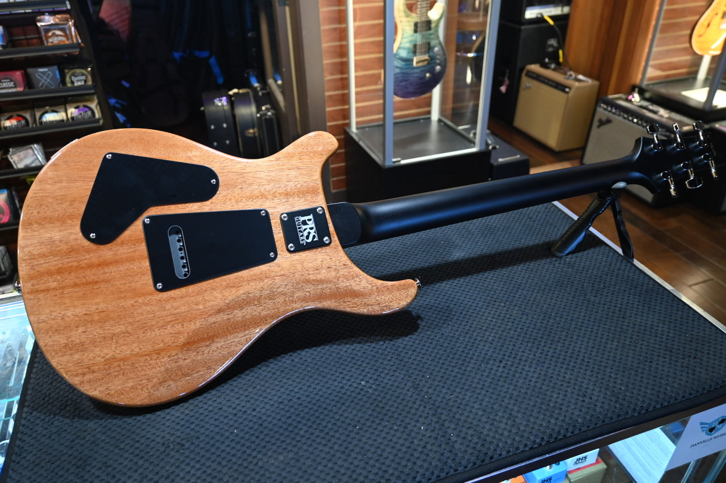 PRS Wood Library CE 24 Quilt - Blue Crab Blue Guitar #2087 - Danville Music