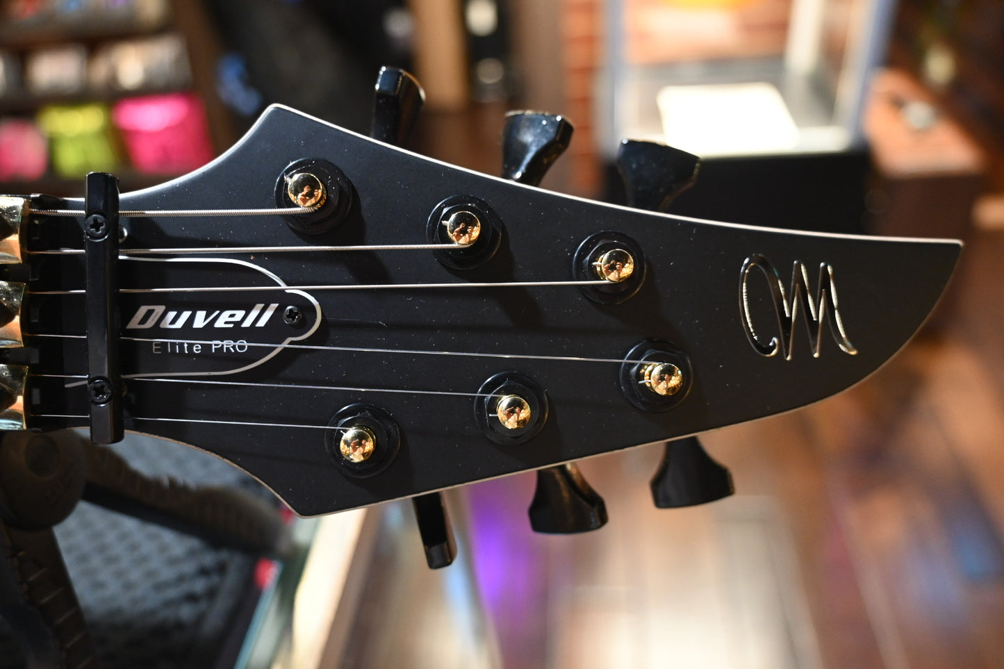Mayones Duvell Elite Gothic PRO 6 - Monolith Black Matt Ash Guitar #4415 - Danville Music