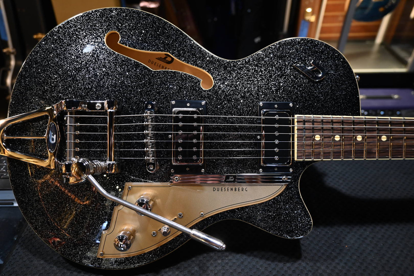 Duesenberg Starplayer TV - Black Sparkle Guitar #1775
