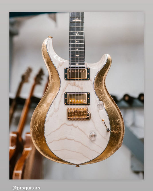 PRS Private Stock Custom 24 Gold Foil - White PRE-ORDER - Danville Music