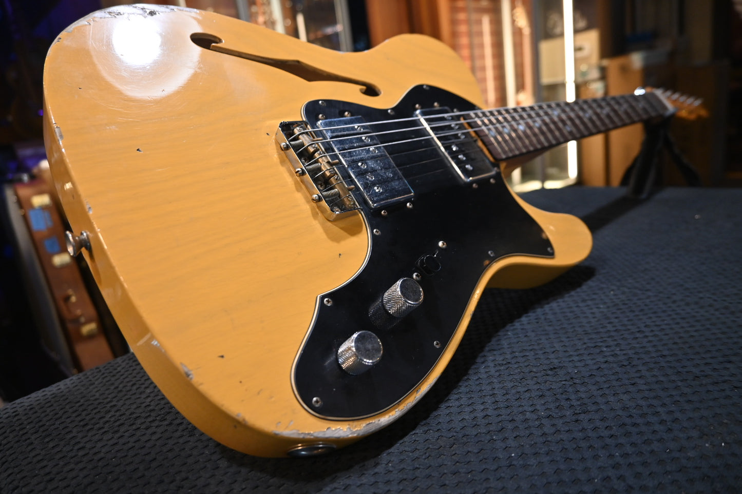 Fender Custom Shop Limited Edition “Bobbed” Telecaster Thinline Relic 2024 - Butterscotch Blonde Guitar #4945 - Danville Music