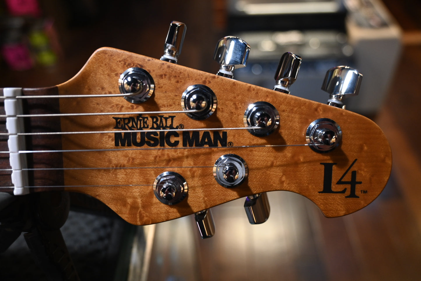Music Man Luke 4 HH HT Maple Top - Gator Burst Guitar #5794 - Danville Music