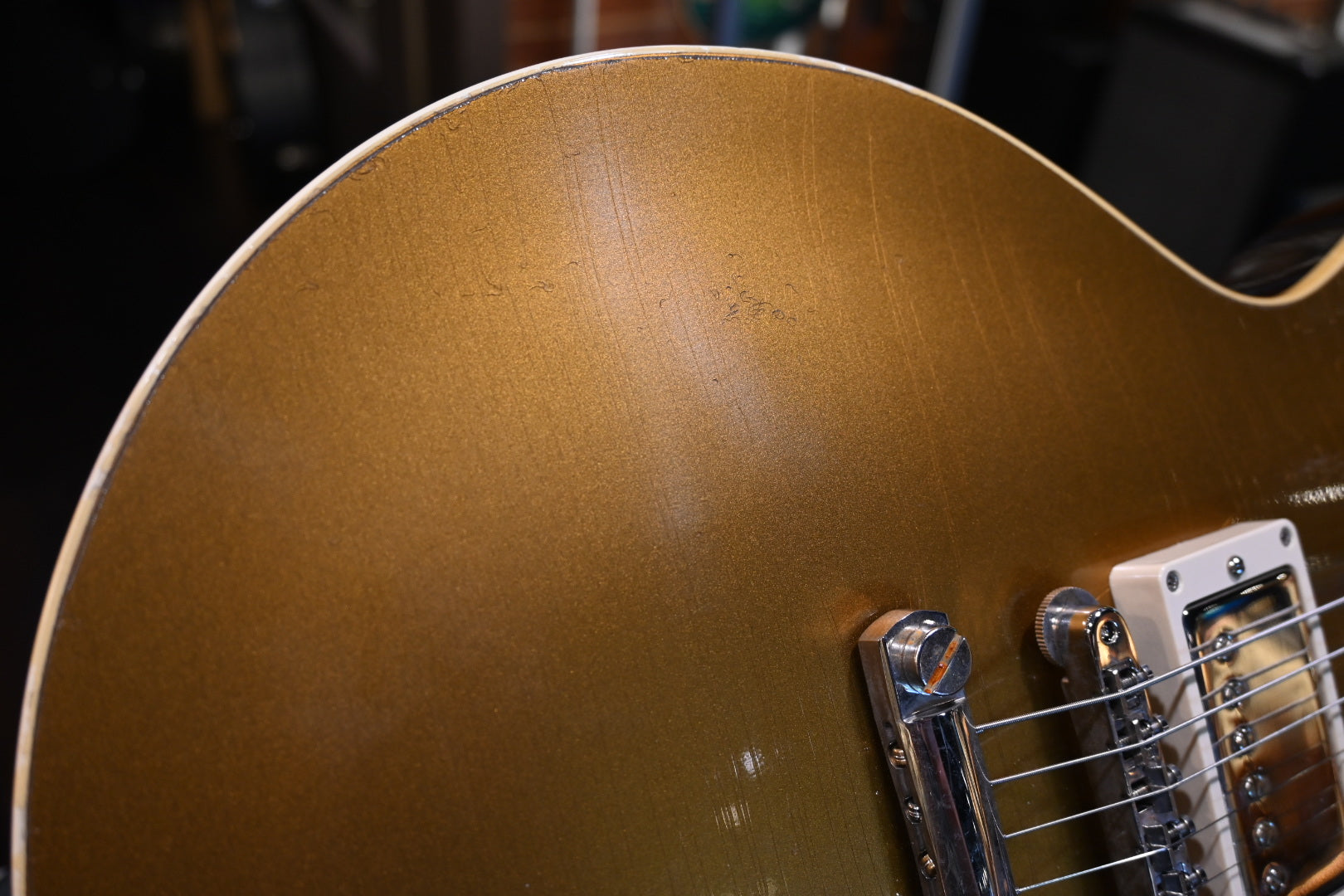 Gibson Custom Shop 1957 Les Paul Goldtop Darkback Murphy Lab Light Aged - Double Gold Guitar #4575 - Danville Music