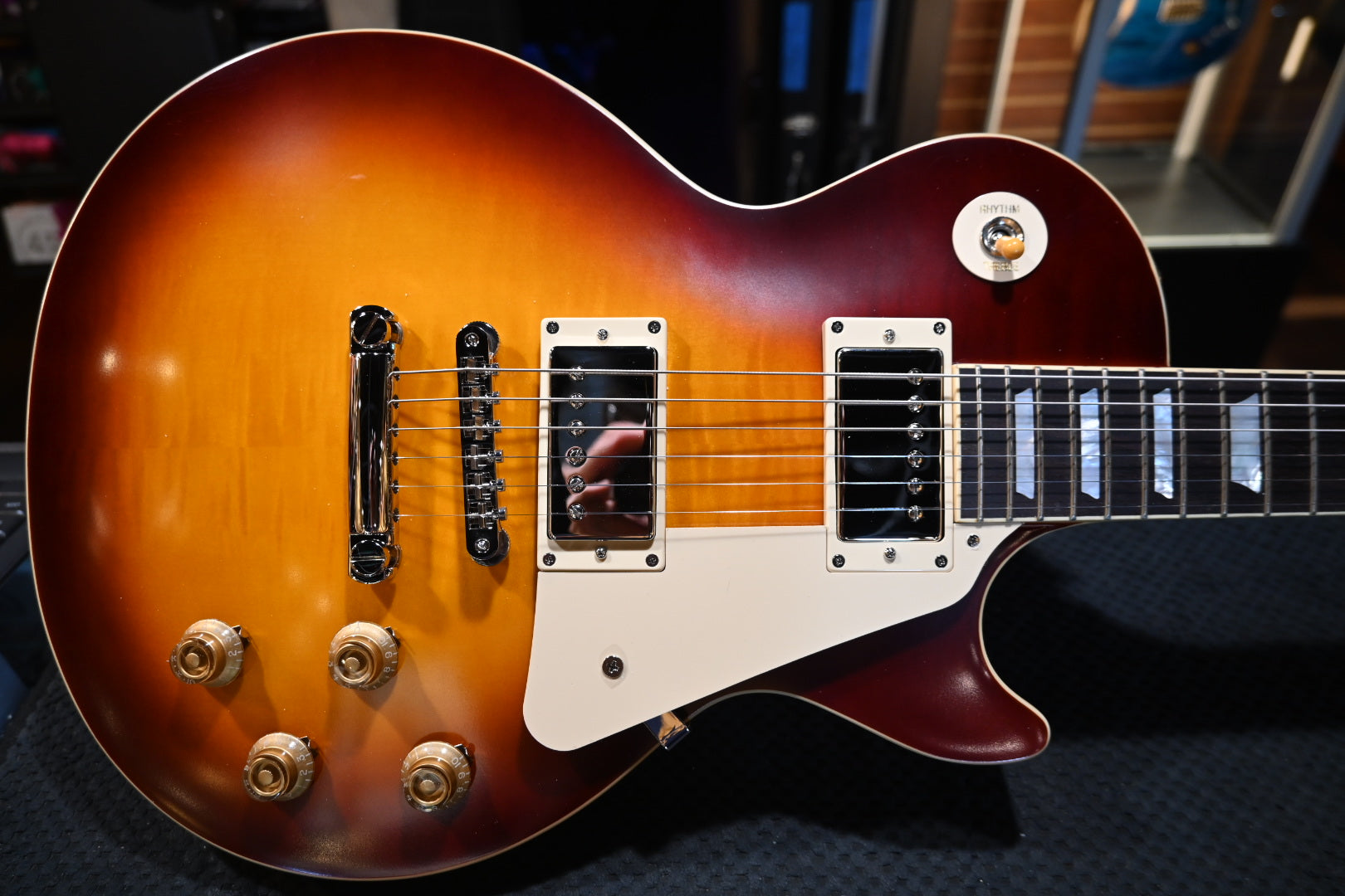 Epiphone Inspired by Gibson Custom 1959 Les Paul Standard Reissue - Deep Cherry Sunburst Guitar #6972 - Danville Music