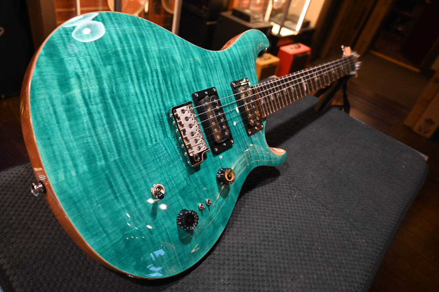 PRS SE Custom 24-08 - Turquoise Guitar #3112 - Danville Music