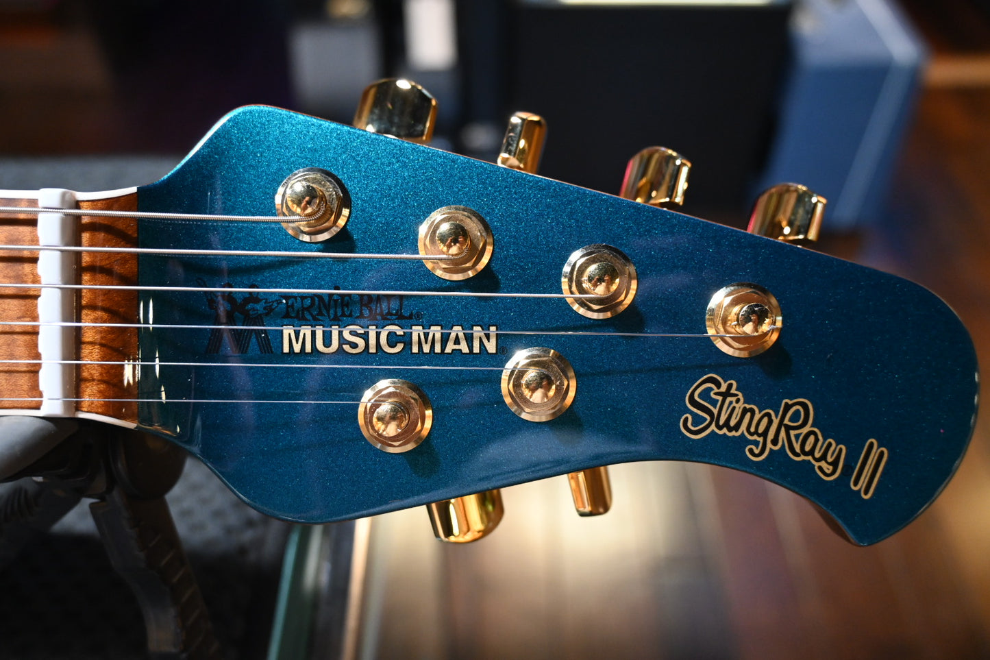Music Man Stingray Deluxe II Cory Wong - Pine Green Guitar #2288