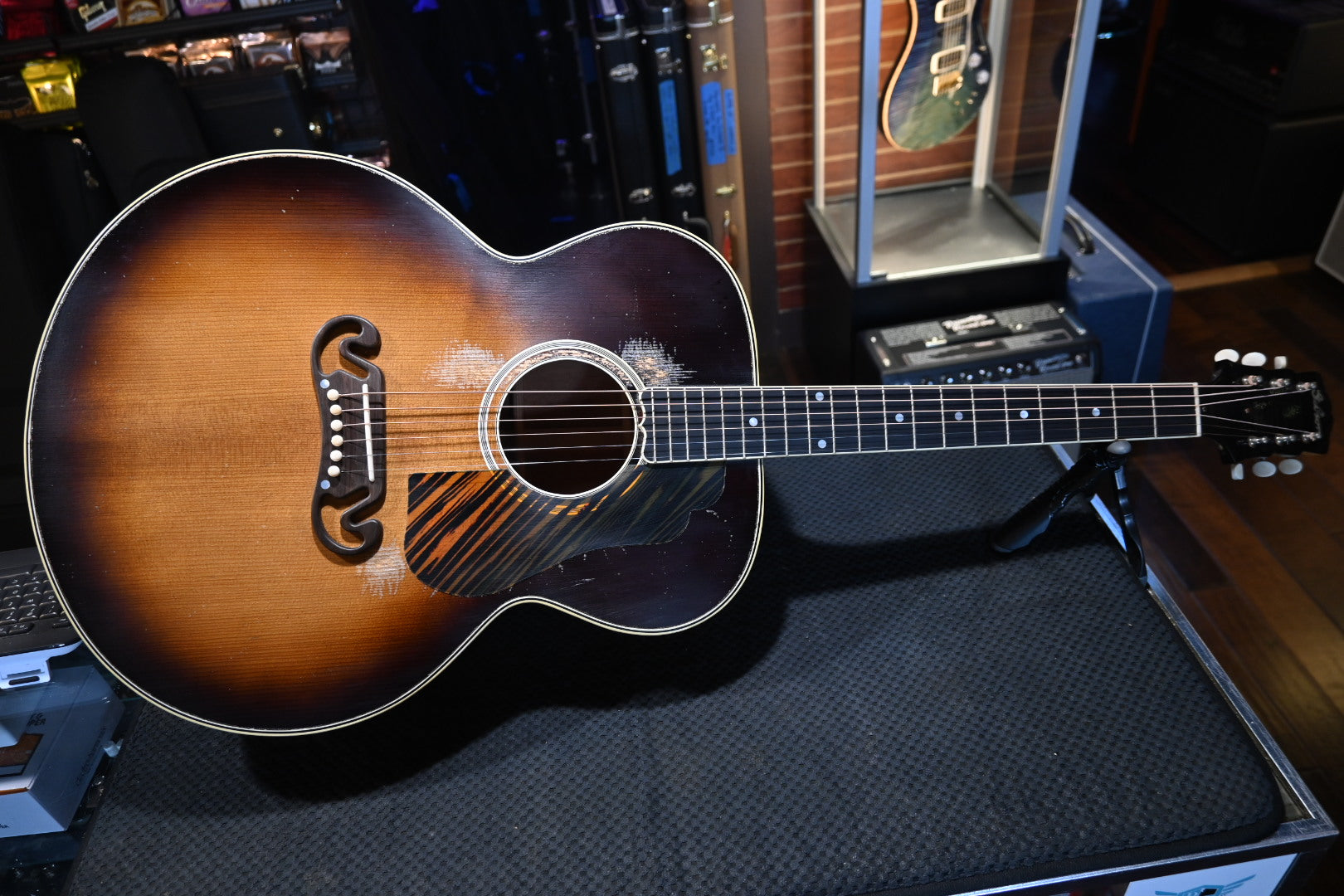 Gibson Custom Shop 1939 SJ-100 Heavy Aged - Faded Vintage Sunburst Guitar #5027 - Danville Music