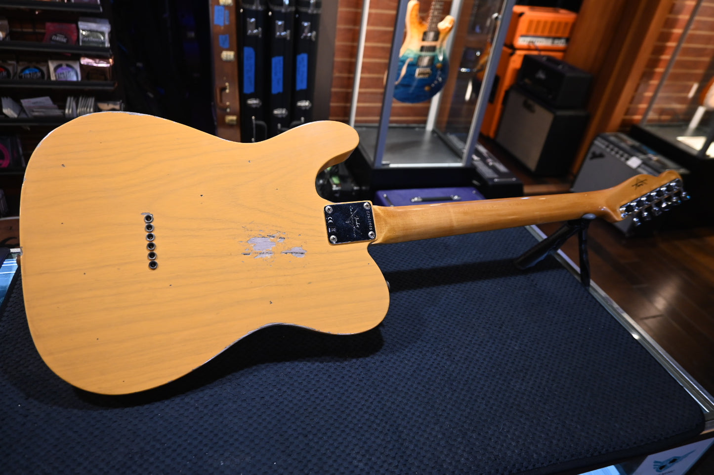 Fender Custom Shop Limited Edition “Bobbed” Telecaster Thinline Relic 2024 - Butterscotch Blonde Guitar #4945 - Danville Music