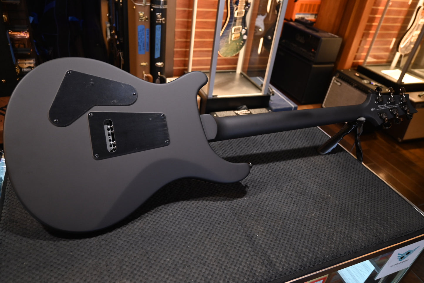PRS SE “Exotic” Custom 24-08 Poplar Burl Limited Edition - Lake Blue Midnight Burst Guitar #1032 - Danville Music
