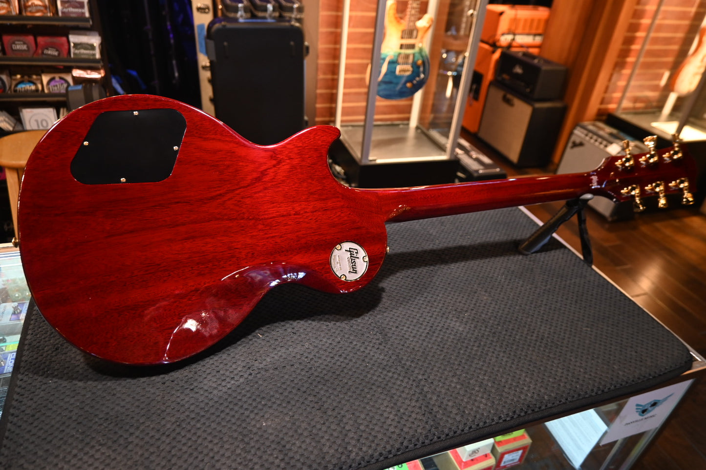 Gibson Custom Shop Les Paul Axcess Custom 5A Quilt PSL - Nordic Blue Guitar #0416 - Danville Music
