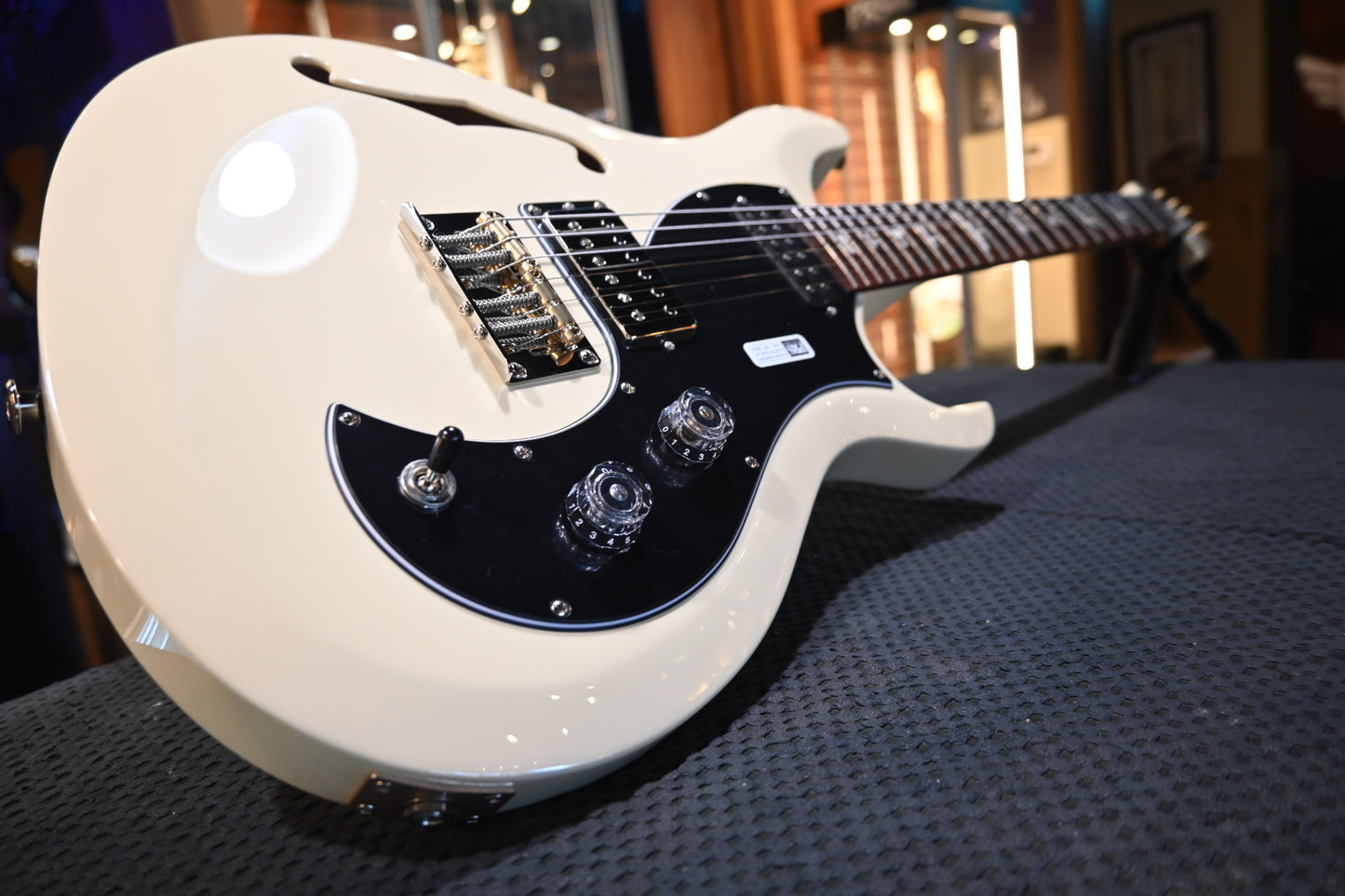 PRS S2 Vela Semi-Hollow - Antique White Guitar #0935 - Danville Music