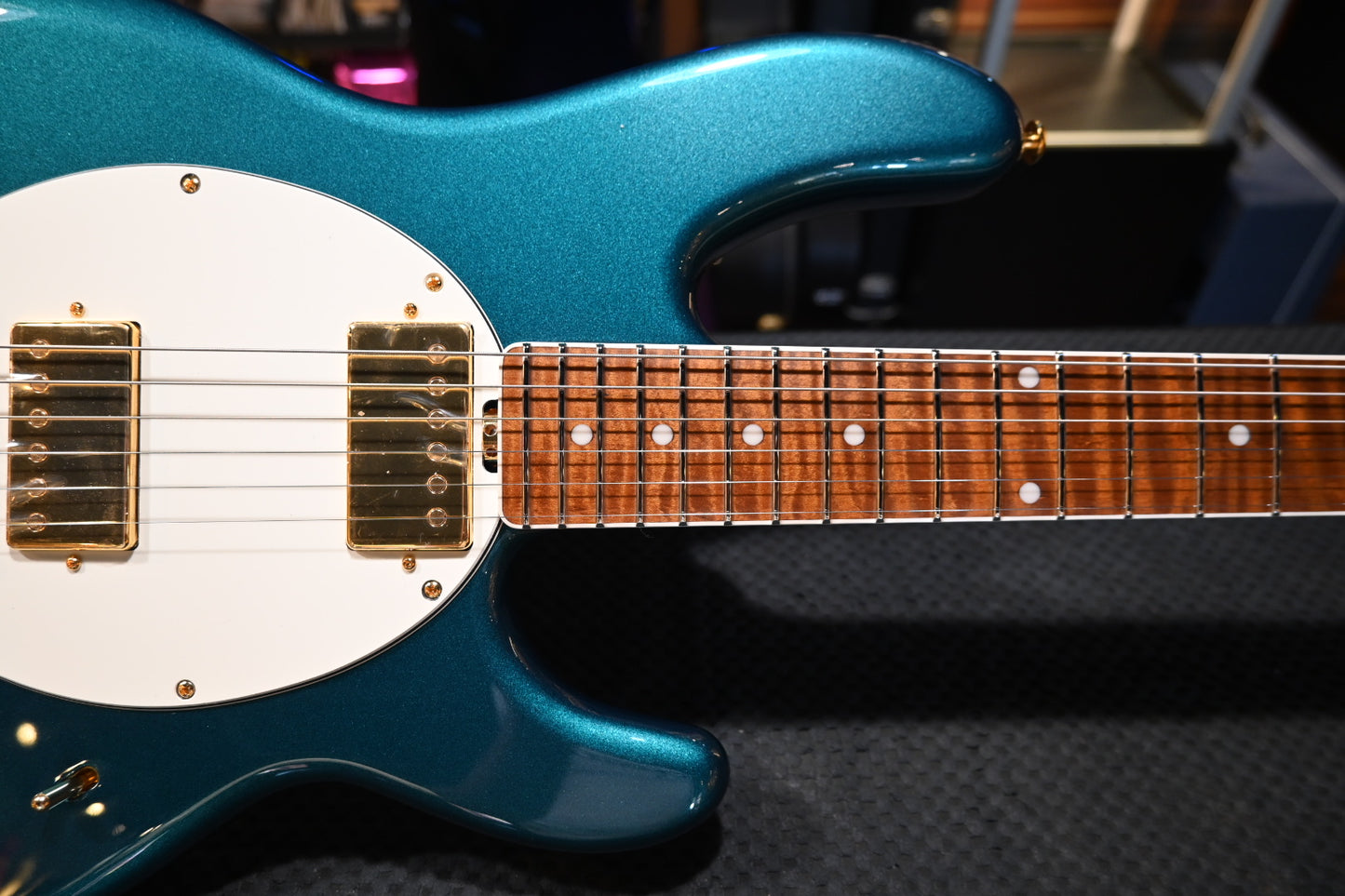 Music Man Stingray Deluxe II Cory Wong - Pine Green Guitar #2288