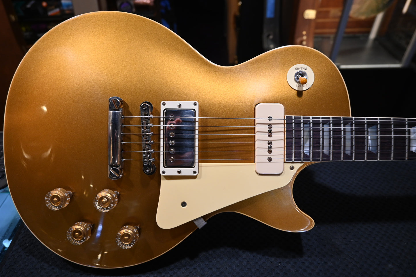 Gibson Custom Shop 1956 Les Paul Standard Reissue Goldtop VOS PSL - Double Gold Guitar #5204 - Danville Music