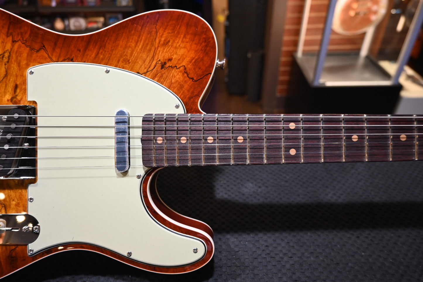 Fender Custom Shop 1960 Telecaster Custom RW NOS Spalted Maple - Tobacco Sunburst  Guitar #2110 - Danville Music