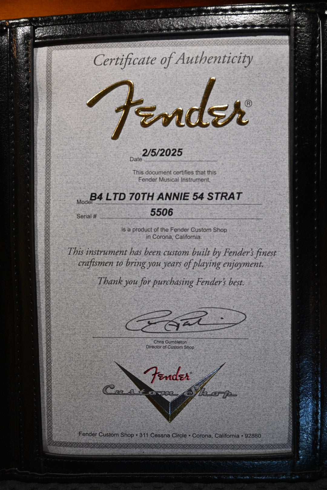 Fender Custom Shop LTD 70th Anniversary 1954 Stratocaster NOS - Wide Fade 2-Color Sunburst Guitar #5506 - Danville Music