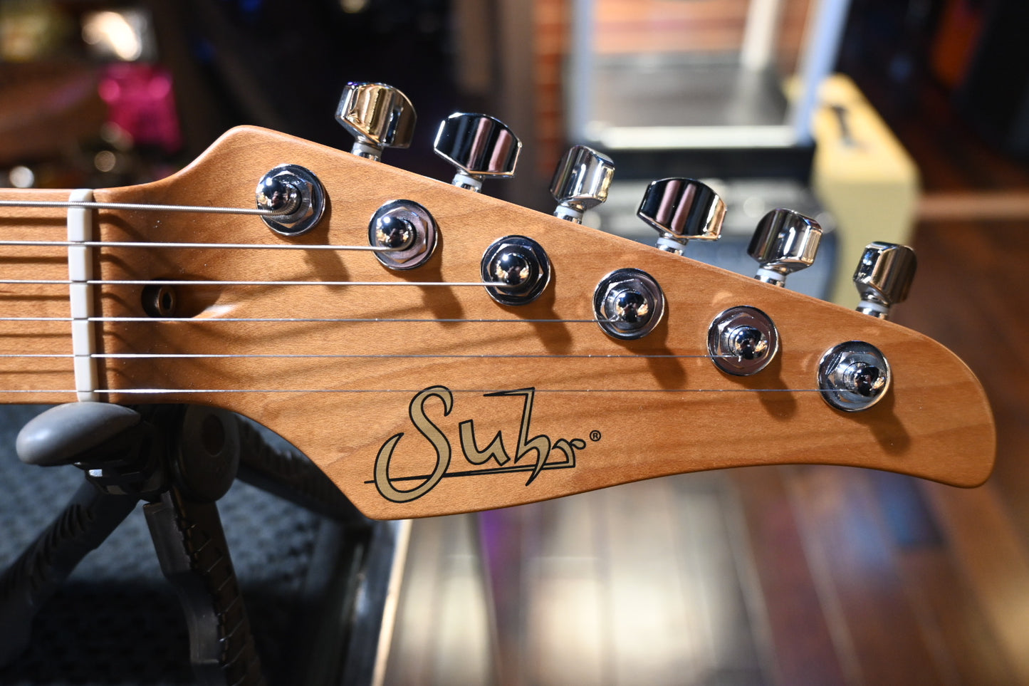Suhr Standard Plus Roasted Maple - Bahama Blue Guitar #6155 - Danville Music