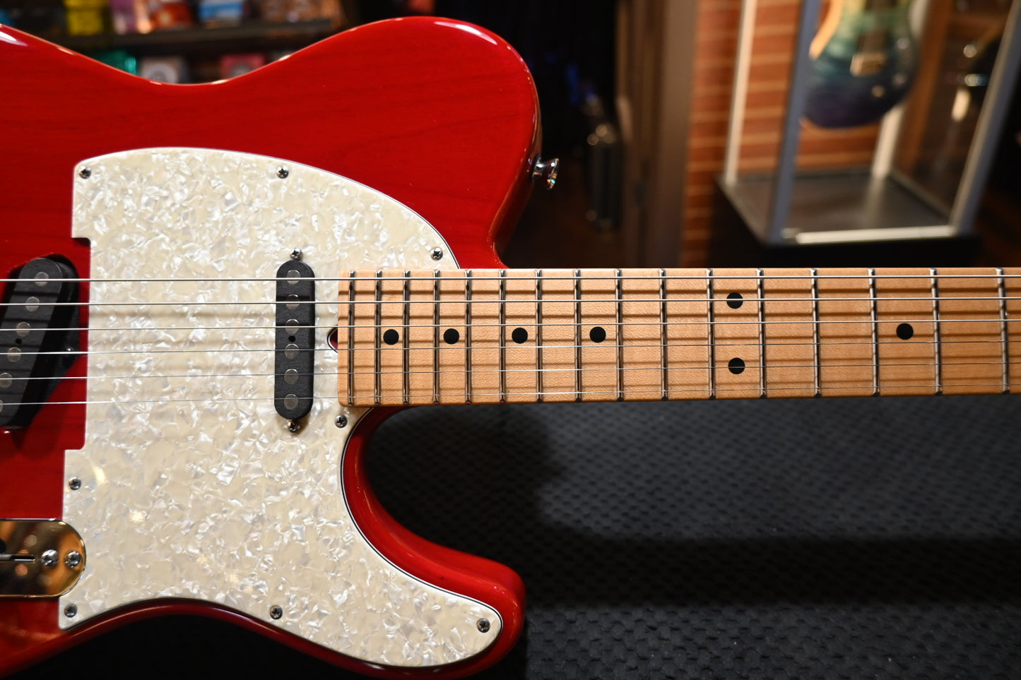 Tom Anderson T Classic Contoured 2004 - Translucent Red Guitar #804A PRE-OWNED - Danville Music