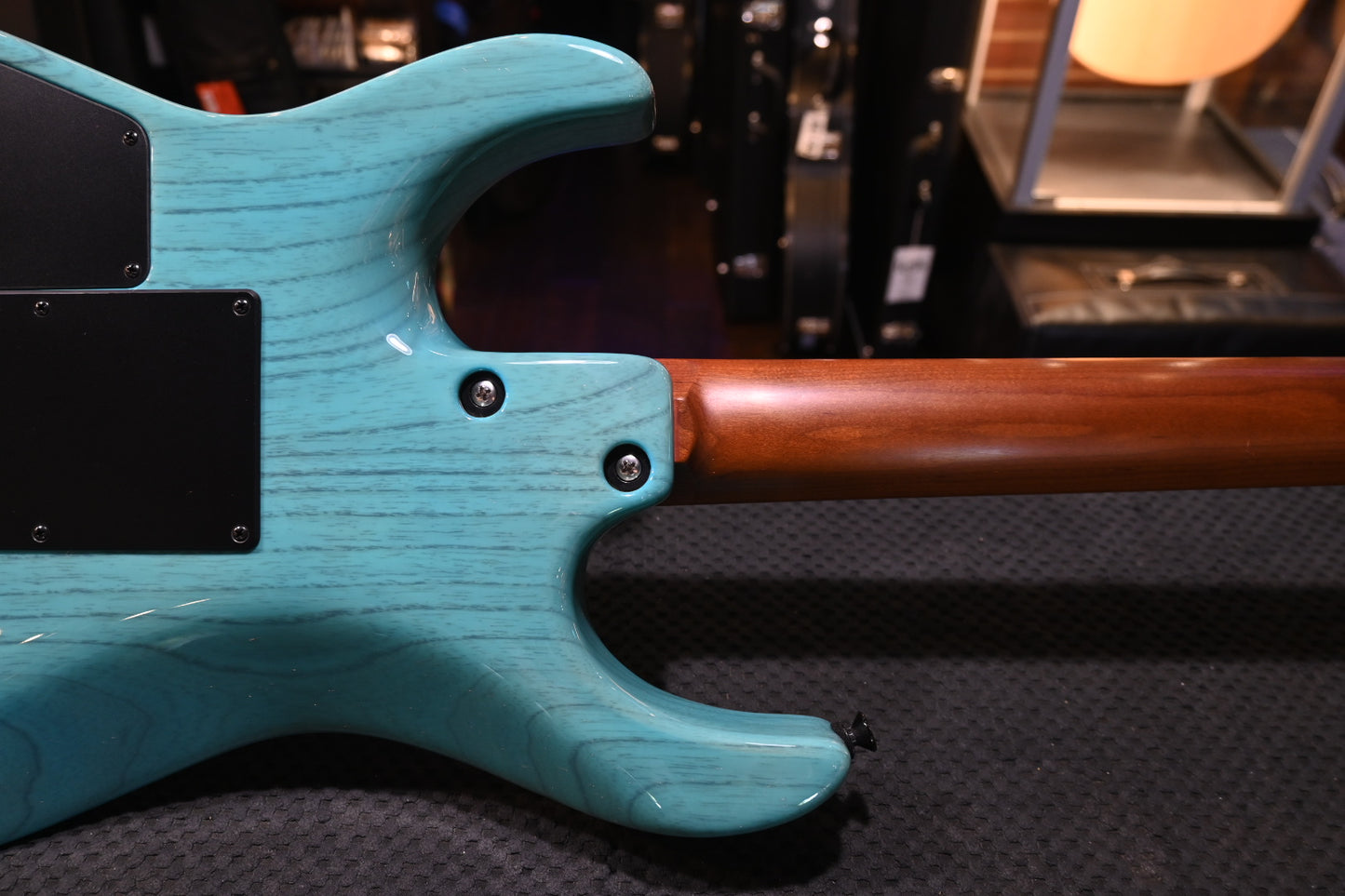 Tom Anderson Li’l Angel Player Shorty - Translucent Cotton Candy Blue Dark Grain Guitar #924N