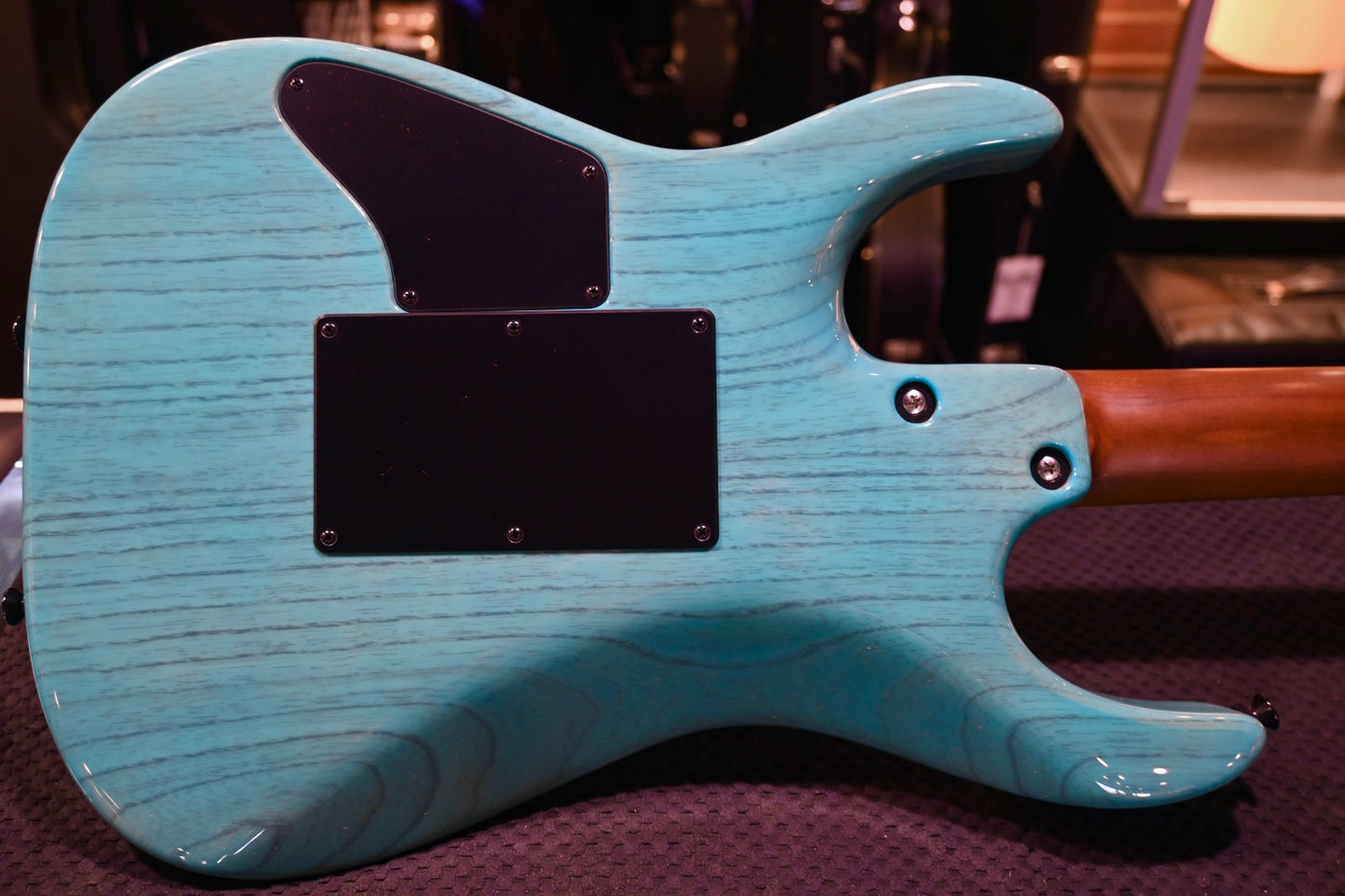 Tom Anderson Li’l Angel Player Shorty - Translucent Cotton Candy Blue Dark Grain Guitar #924N