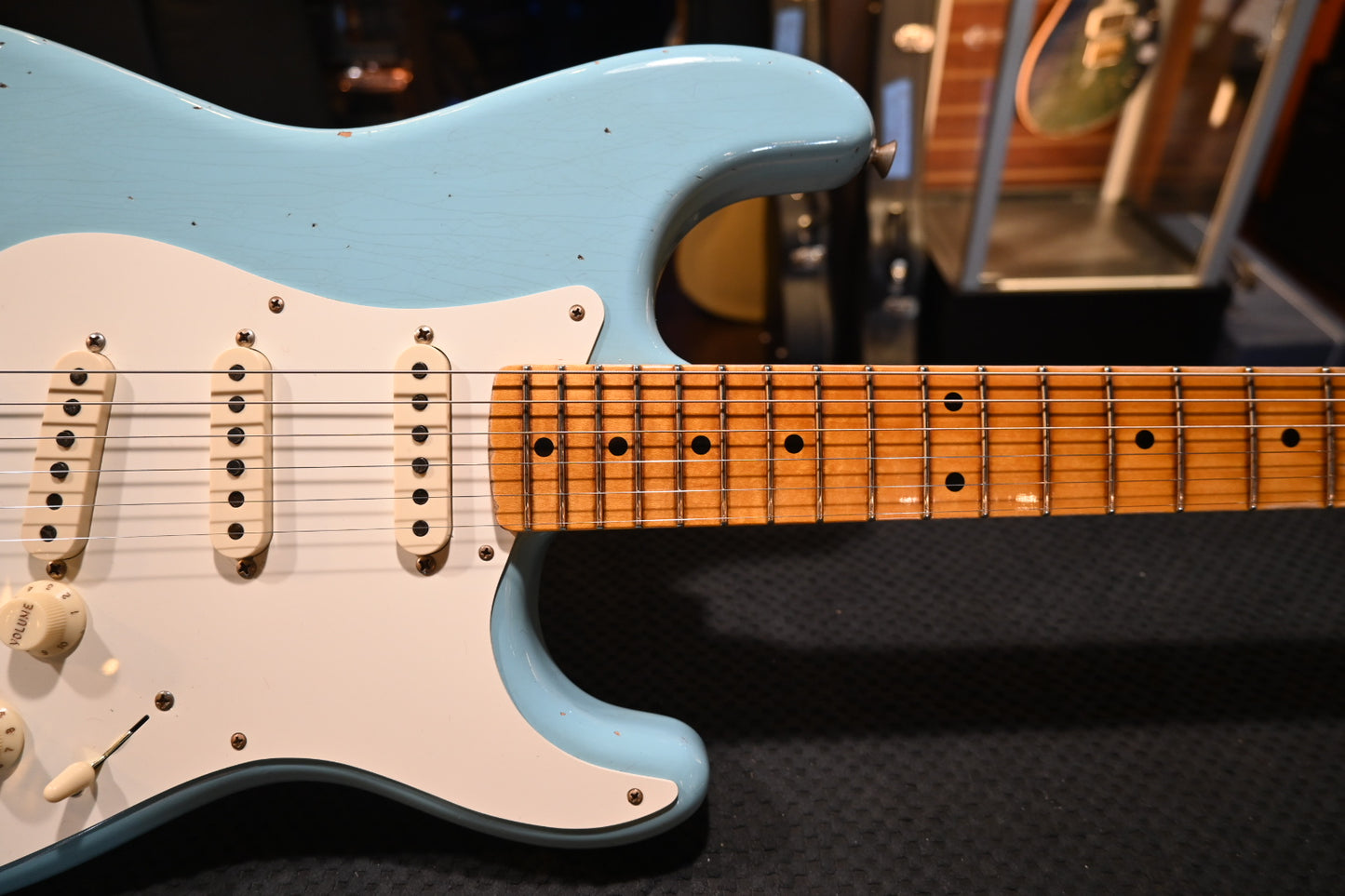 Fender Custom Shop 1957 Limited Stratocaster Relic 2023 - Faded Aged Daphne Blue Guitar #5280