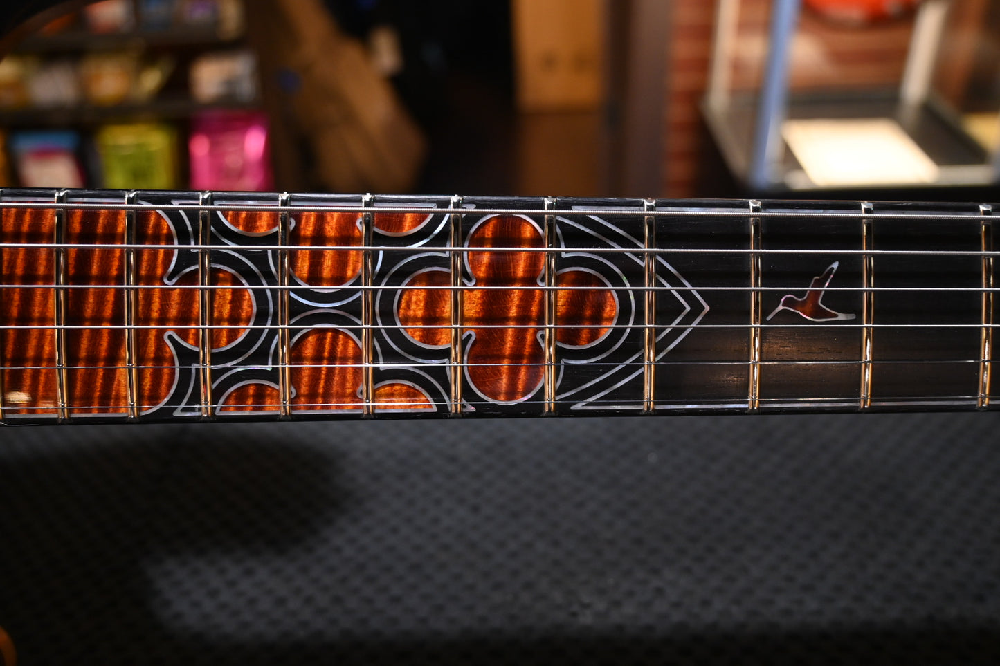 PRS Private Stock Hollowbody II Piezo Gothic - Electric Tiger Glow Guitar #10569 - Danville Music