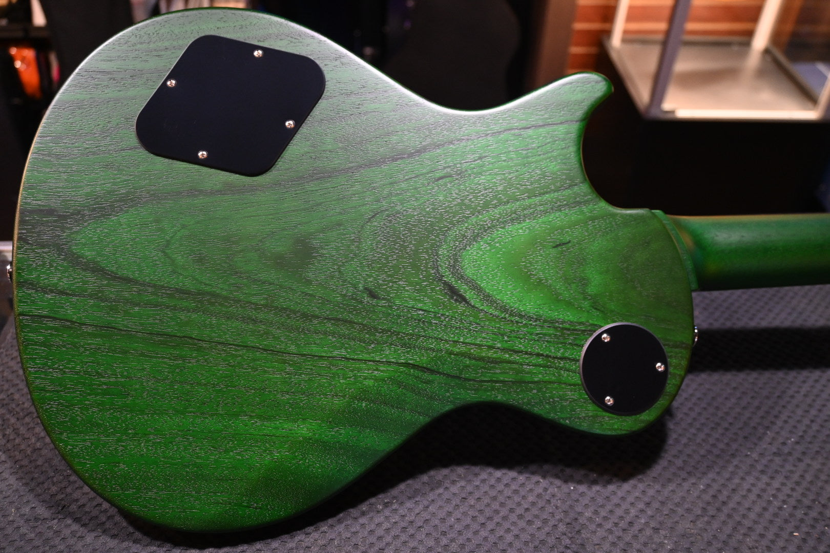 PRS Wood Library S2 McCarty SC 594 Single-Cut Quilt - Faded Gray Black Green Burst Satin Guitar #0265 - Danville Music