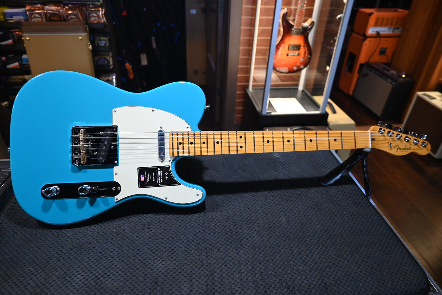 Fender American Professional II Telecaster - Miami Blue Guitar #2221 - Danville Music