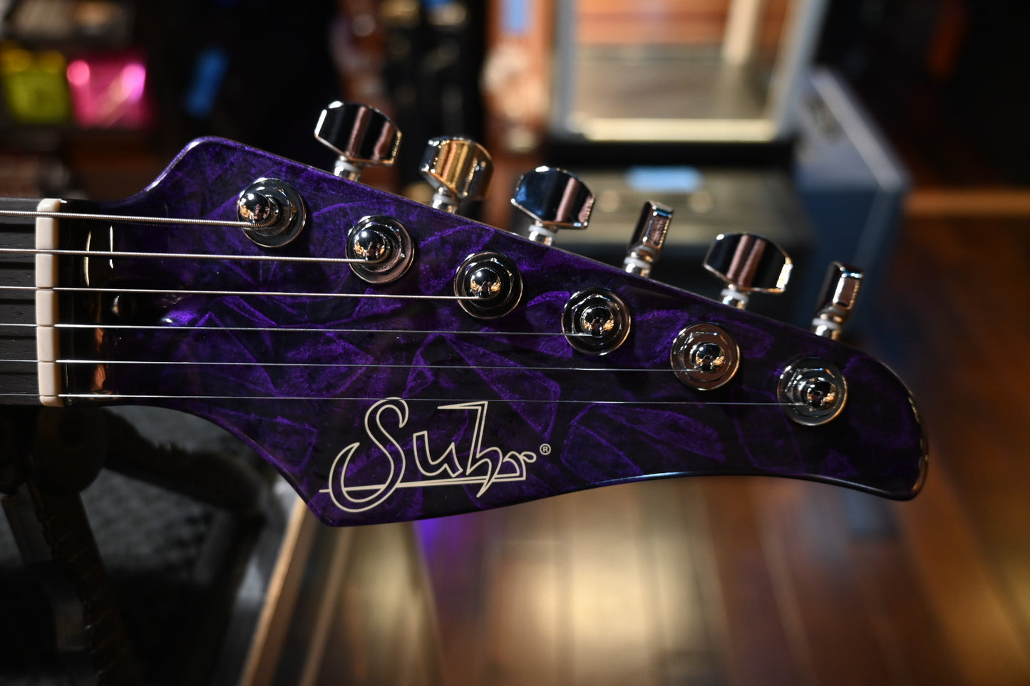 Suhr Custom Classic S - Purple Web Guitar #1218 - Danville Music