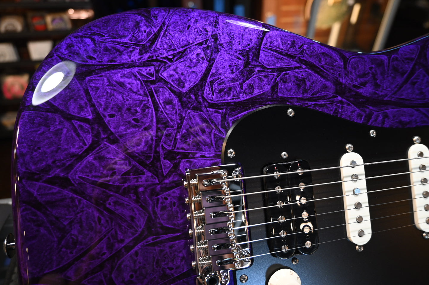 Suhr Custom Classic S - Purple Web Guitar #1218 - Danville Music
