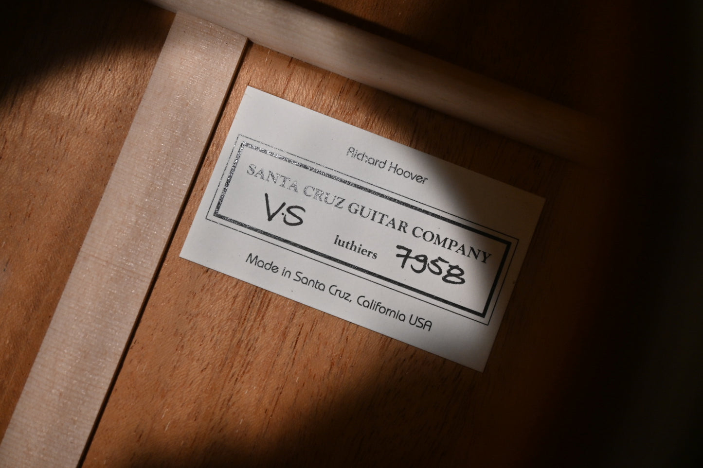 Santa Cruz Vintage Southerner Adirondack/Mahogany - Sunburst Guitar #7958 - Danville Music